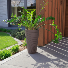 Doniczka okrągła TWISTA 30x45cm brąz